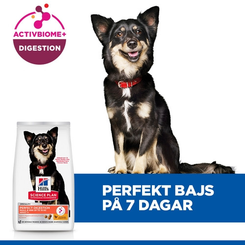 Hill's Adult Perfect Digestion Small & Mini hundfoder med kyckling & råris