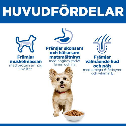 Hill's Adult Small & Mini hundfoder med lamm & ris