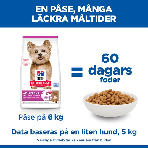 Hill's Adult Small & Mini hundfoder med lamm & ris
