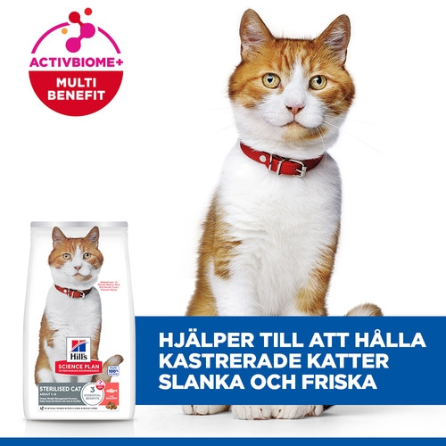 Hill's Adult Sterilised Cat met zalm kattenvoer