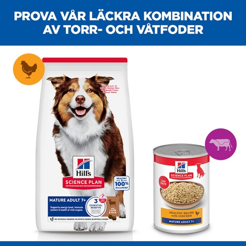 Hill's Mature Adult Medium hundfoder med lamm och ris