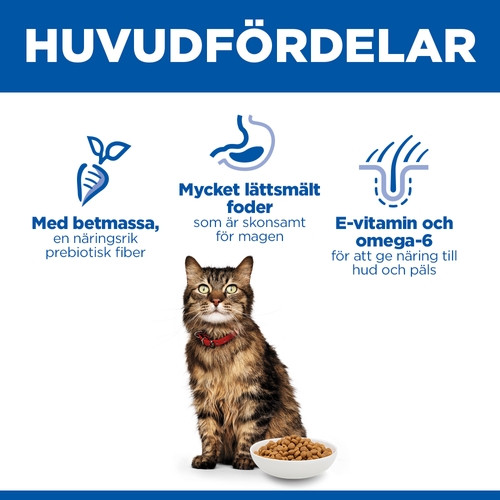 Hill's Adult Sensitive Stomach & Skin kattfoder med kyckling