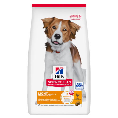 Hill's Adult Light Medium hundfoder med kyckling