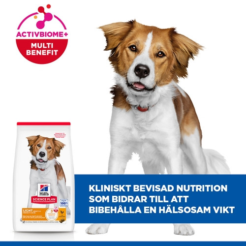 Hill's Adult Light Medium hundfoder med kyckling