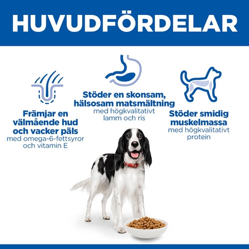 Hill's Adult Medium hundfoder med lamm och ris
