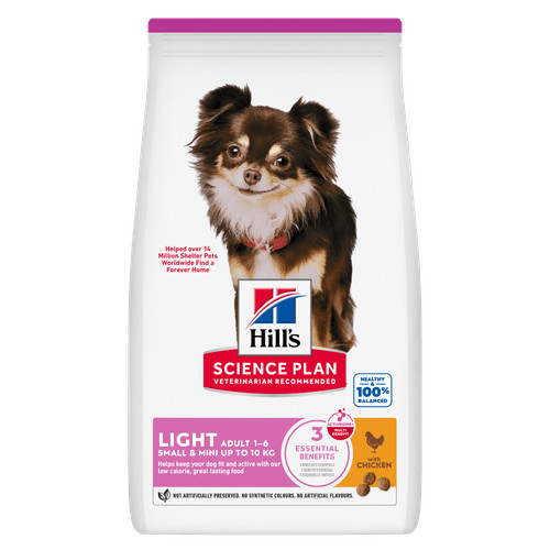 Hill's Adult Light Small & Mini hundfoder med kyckling