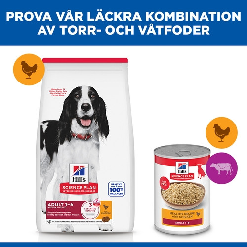 Hill's Adult Medium hundfoder med kyckling