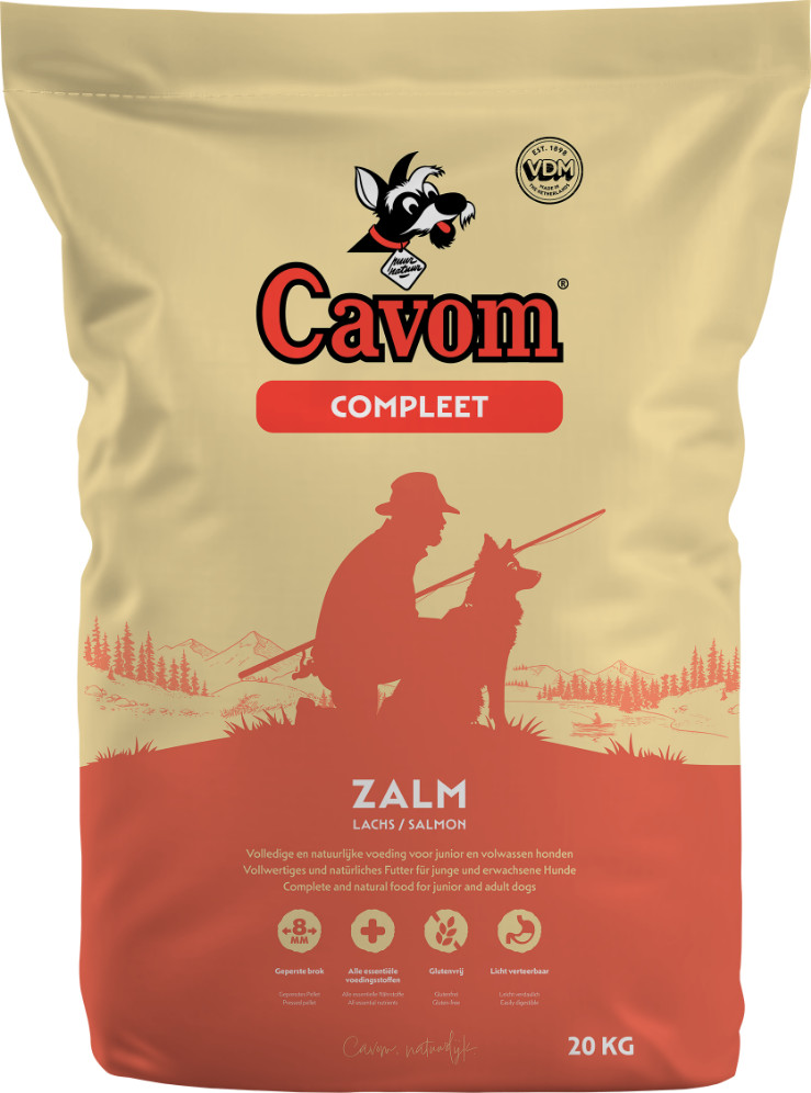 Cavom Compleet met zalm hondenvoer