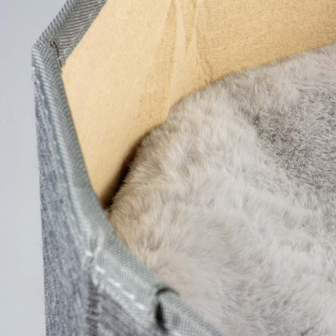 Greta kattenhuisje grijs (opvouwbaar, met kussens)