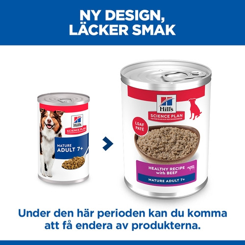 Hill's Mature Adult 7+ nat hondenvoer met rund blik