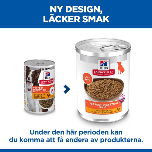 Hill's Adult Perfect Digestion våtfoder hund med kyckling (363 g burk)