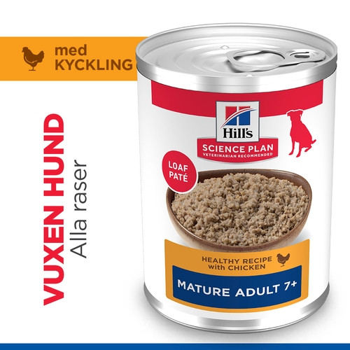 Hill's Mature Adult våtfoder hund med kyckling (370 g burk)