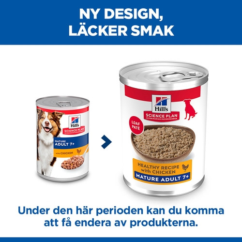 Hill's Mature Adult våtfoder hund med kyckling (370 g burk)