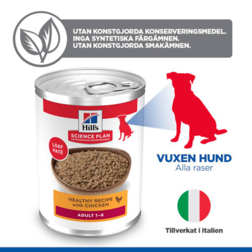 Hill's Adult våtfoder hund med kyckling (burk)