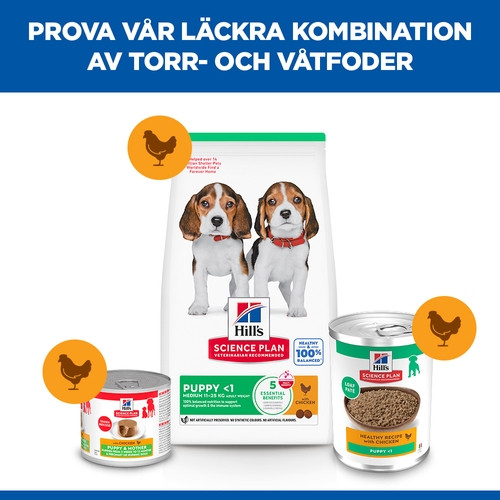 Hill's Puppy våtfoder hund med kyckling (burk)