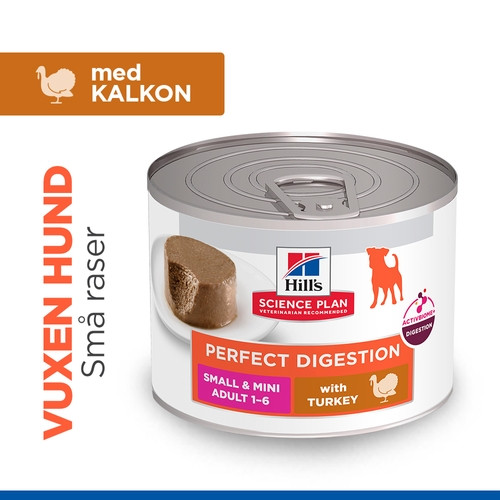 Hill's Adult Perfect Digestion Small & Mini mousse met kalkoen natvoer hond