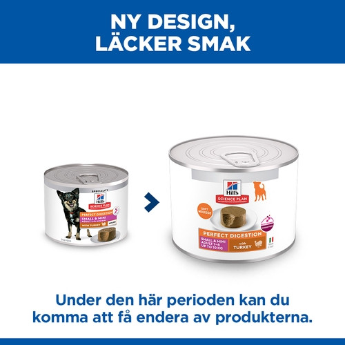 Hill's Adult Perfect Digestion Small & Mini mousse met kalkoen natvoer hond