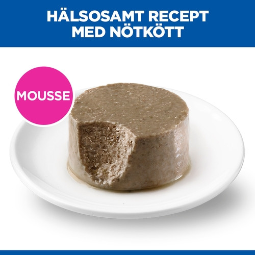 Hill's Mature Adult 7+ Small & Mini mousse met rund natvoer hond