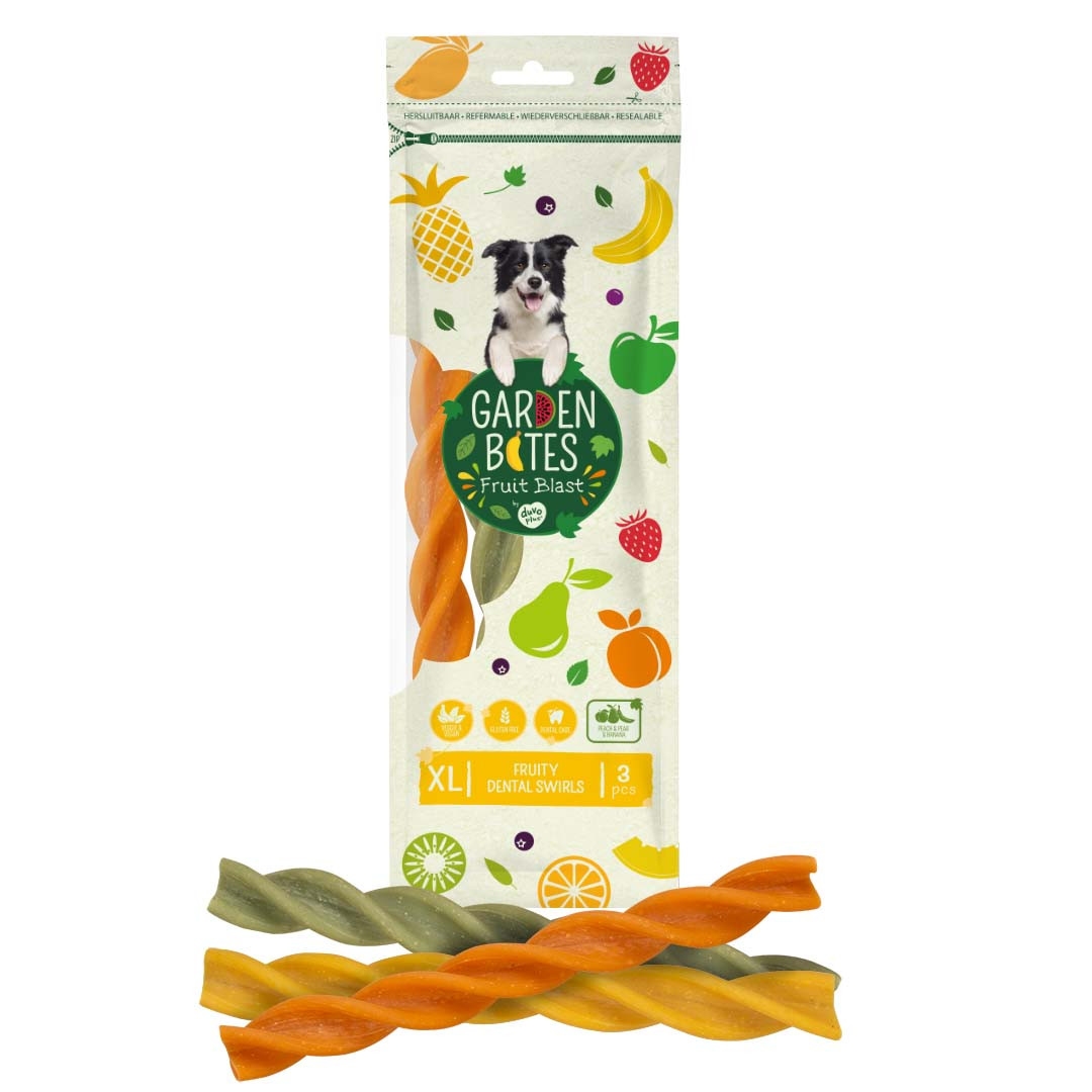 Garden Bites Fruity Dental Swirls hundgodis