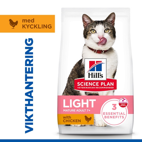 Hill's Mature Adult 7+ Light kattfoder med kyckling
