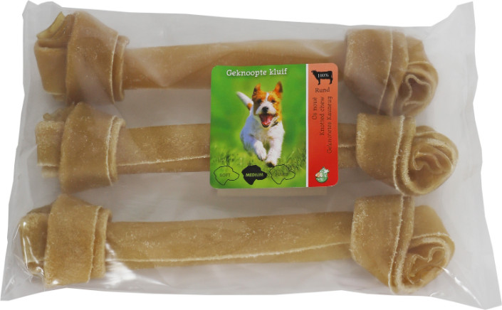 Brekz Rawhide - knutben av råhud för hund  (25 cm)