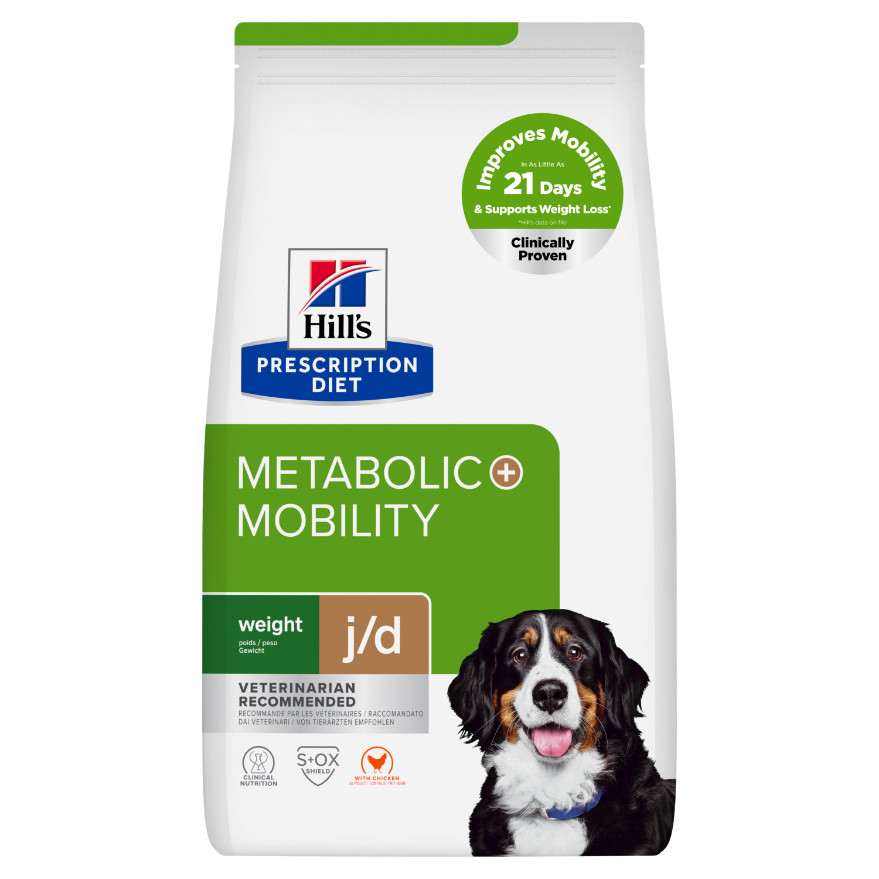 Hill's Prescription Metabolic+Mobility Weight+Joint kip hondenvoer