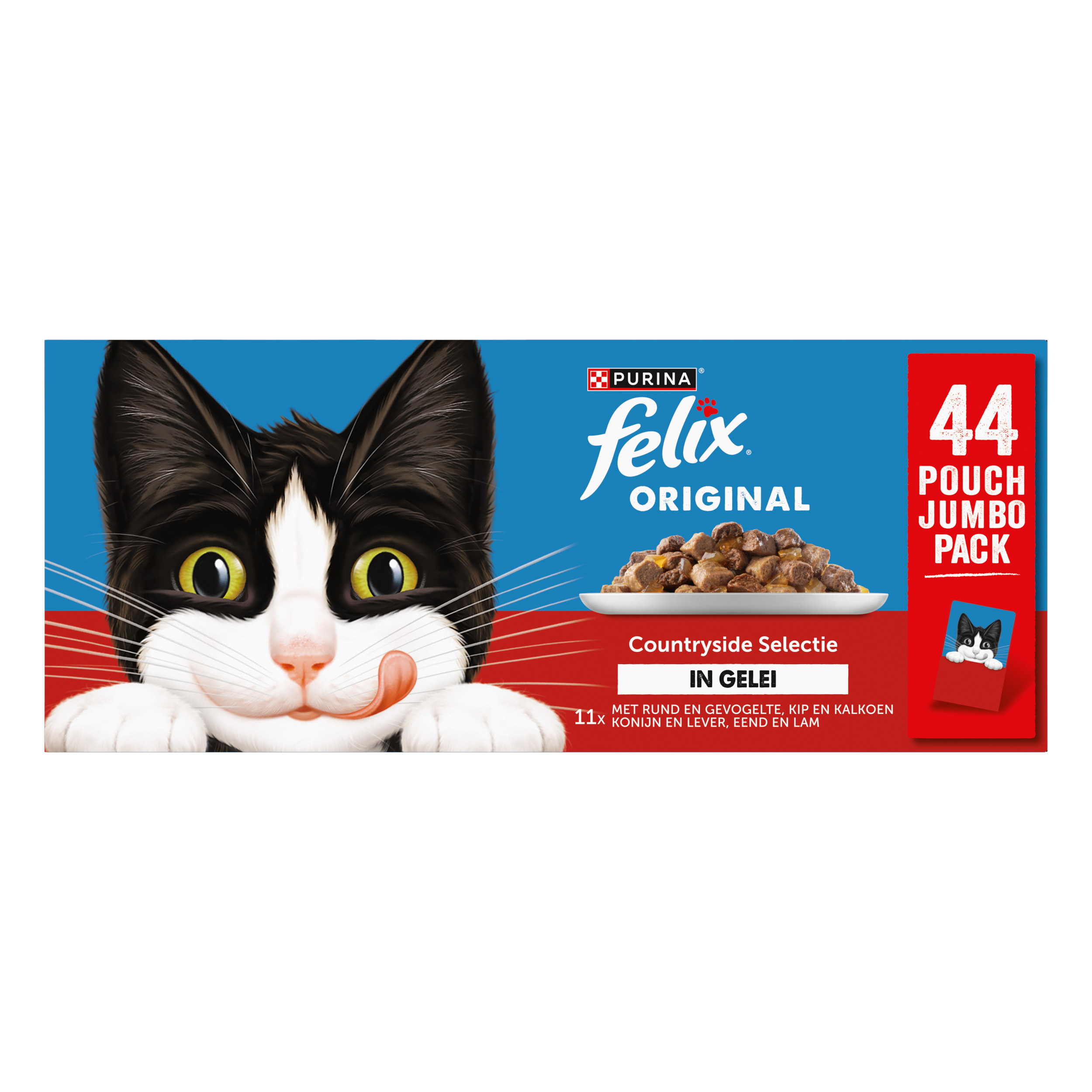 Felix Original Countryside Selectie in gelei natvoer kat (jumbopack)