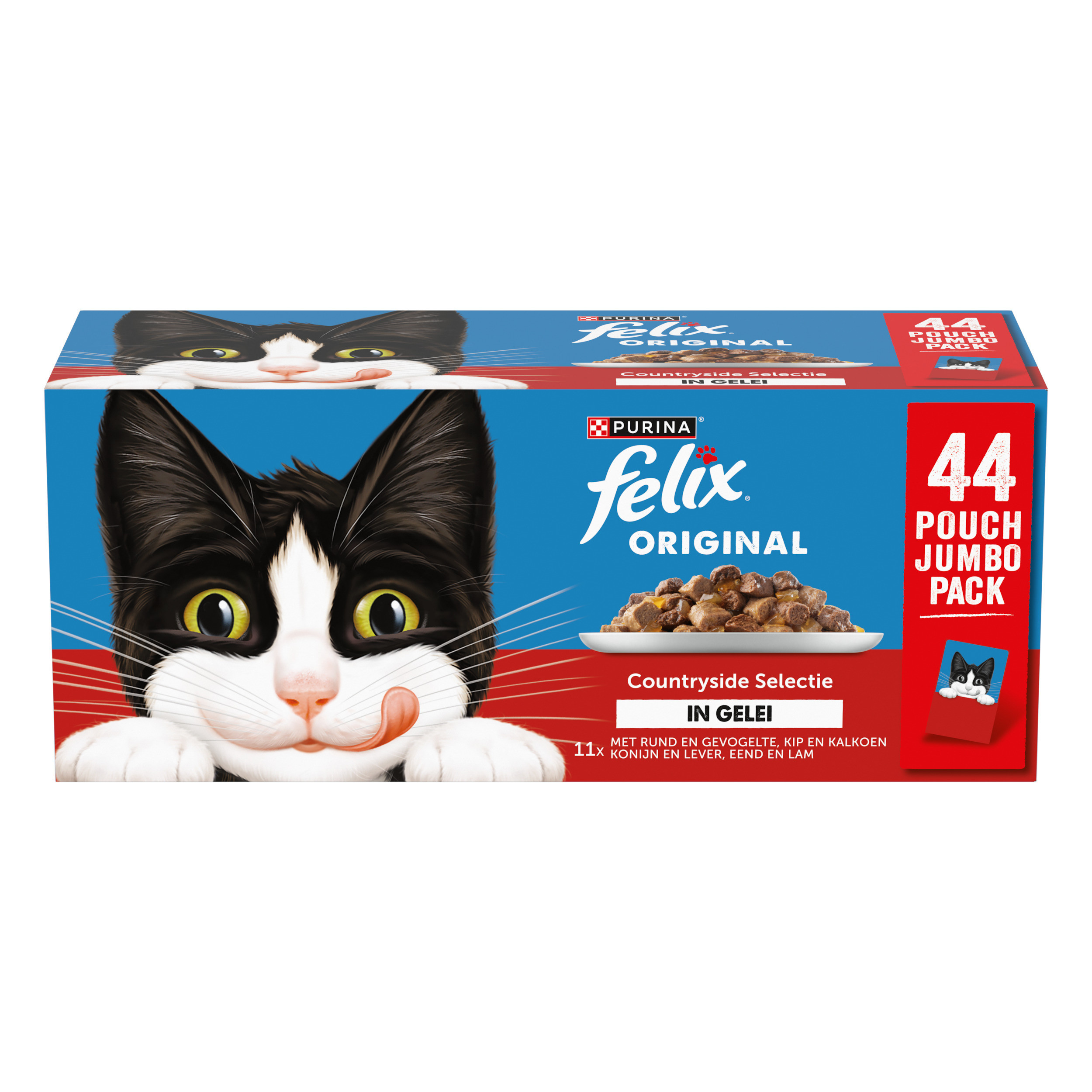 Felix Original Countryside Selectie in gelei natvoer kat (jumbopack)