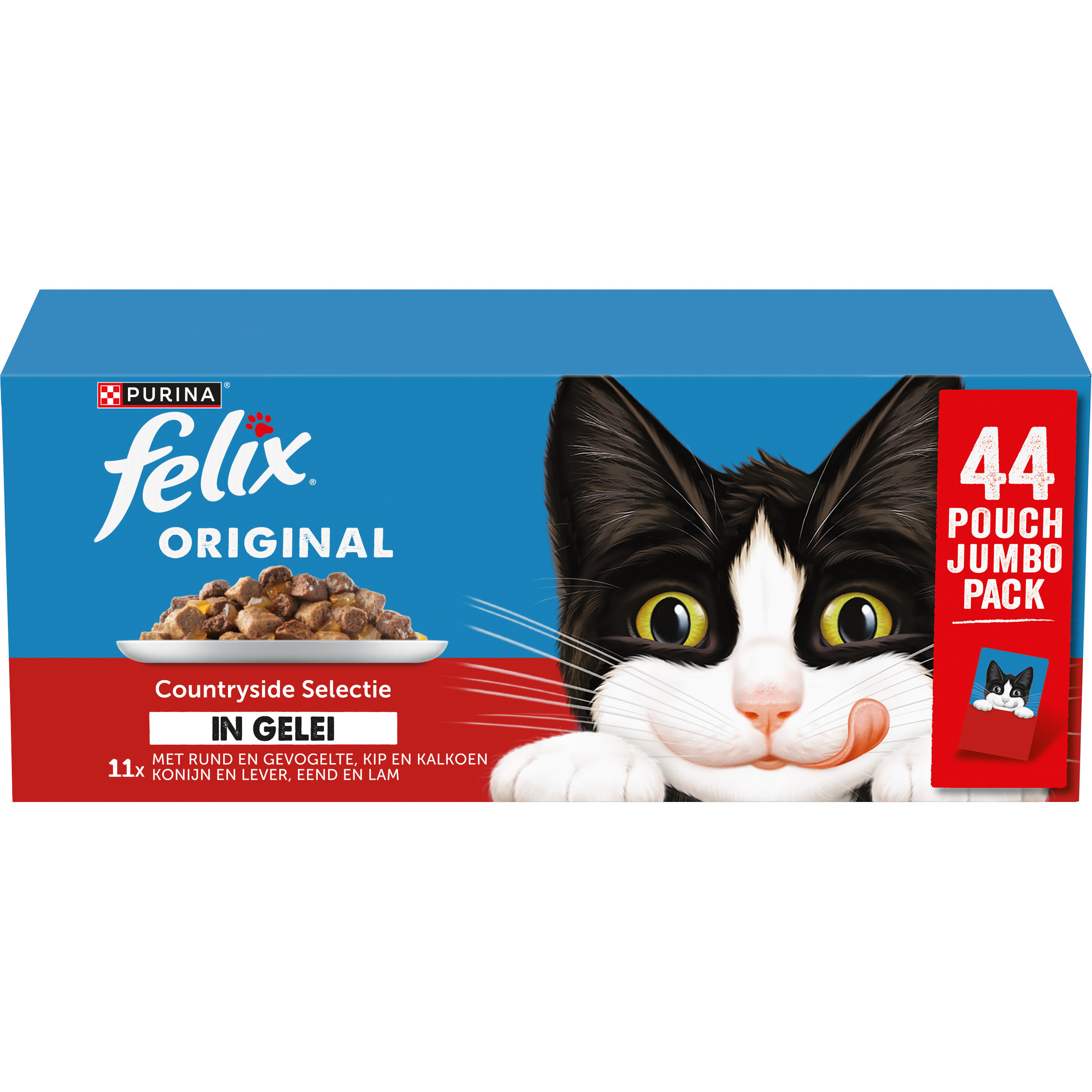 Felix Original Countryside Selectie in gelei natvoer kat (jumbopack)