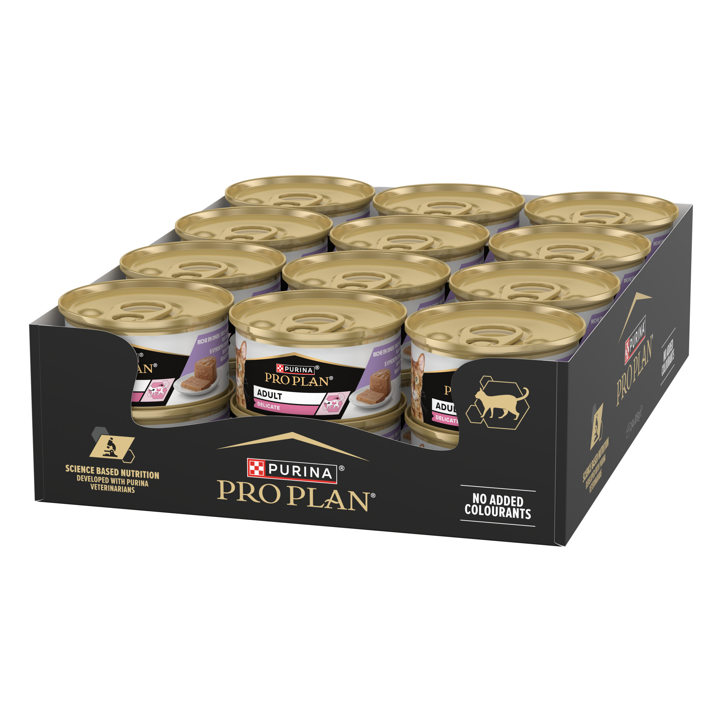 Pro Plan Adult Delicate Digestion mousse met kalkoen natvoer kat