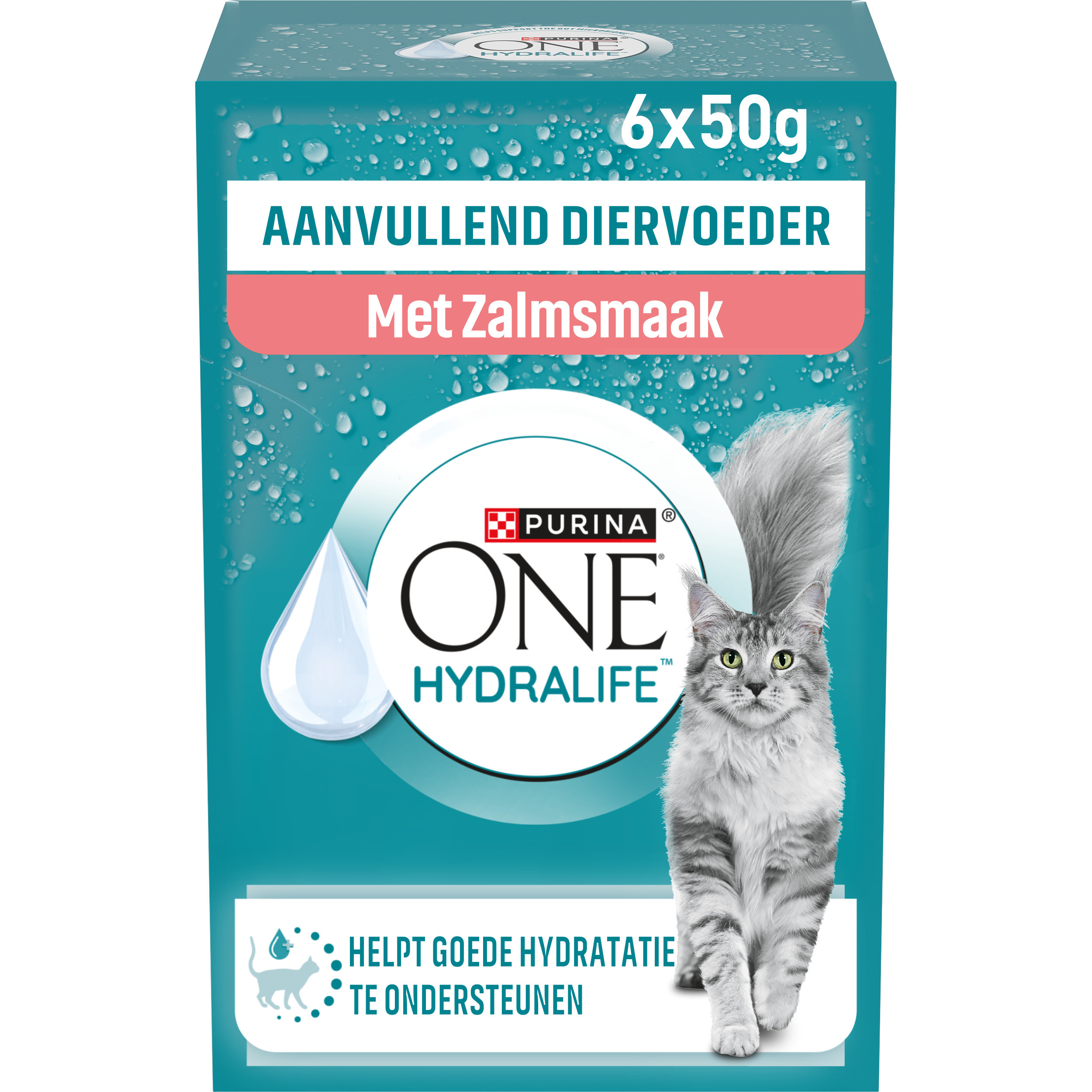 Purina One Hydralife met zalm natvoer kat