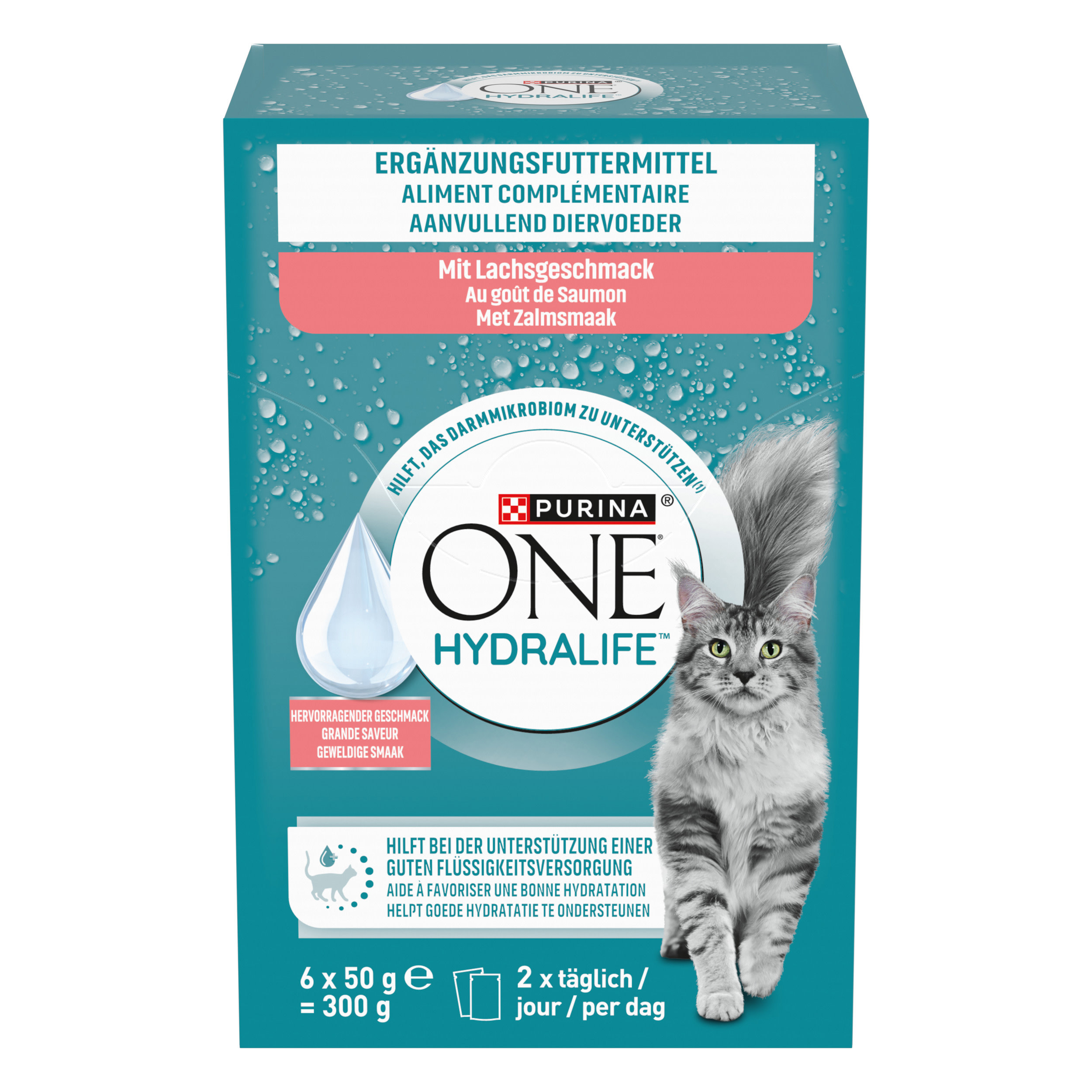 Purina One Hydralife met zalm natvoer kat