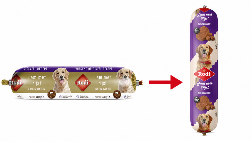 Rodi Korv lamm med ris för hund