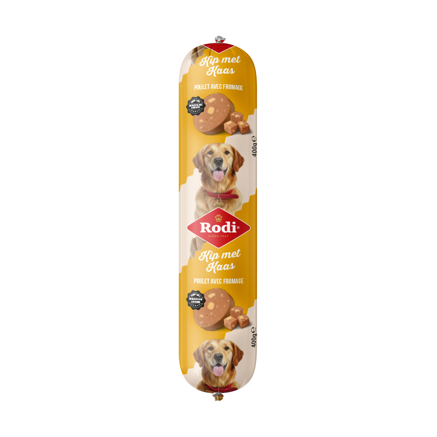 Rodi Korv med kyckling med ost för hund