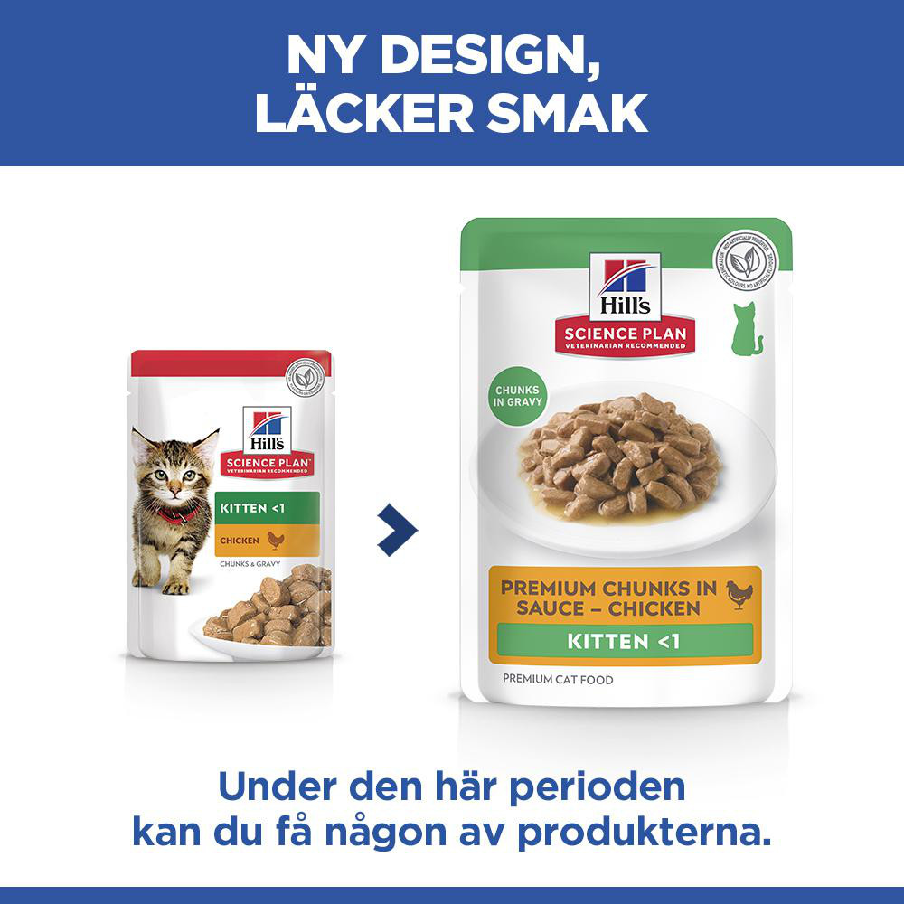 Hill's Kitten nat kattenvoer met kip maaltijdzakje multipack