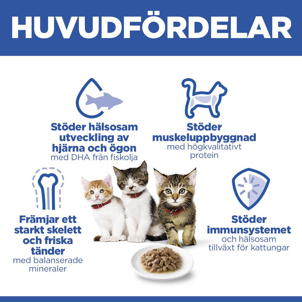 Hill's Kitten nat kattenvoer met kip maaltijdzakje multipack