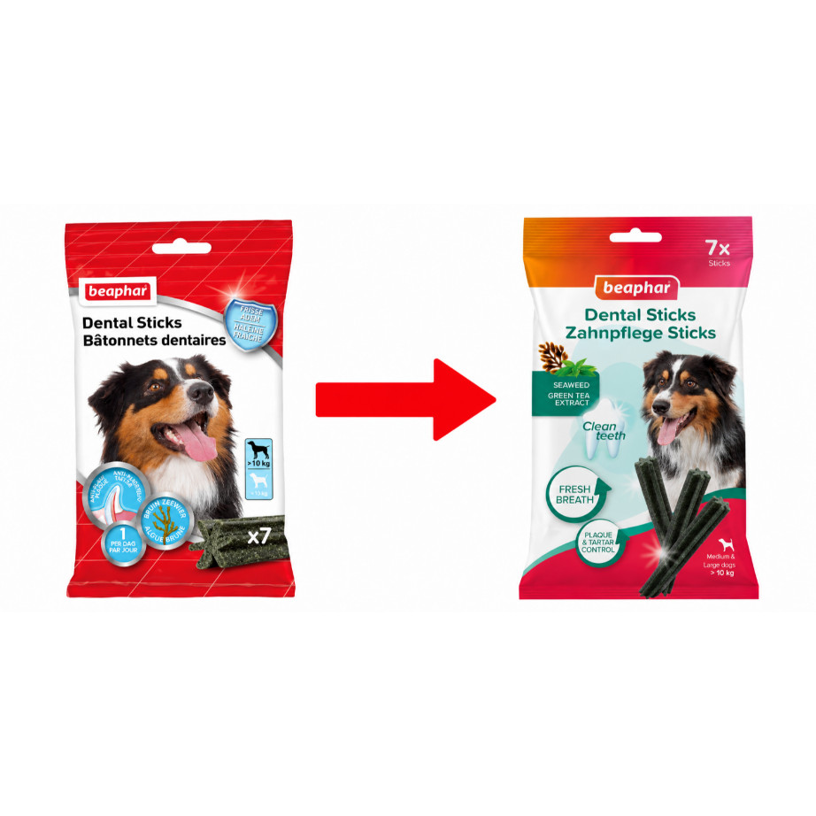 Beaphar Dental Sticks för medelstor/stor hund