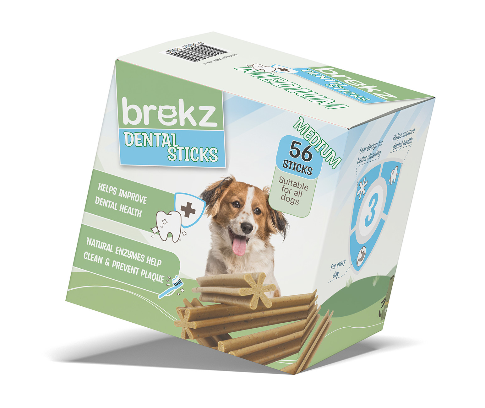 Brekz Dental Sticks - Medium hundgodis