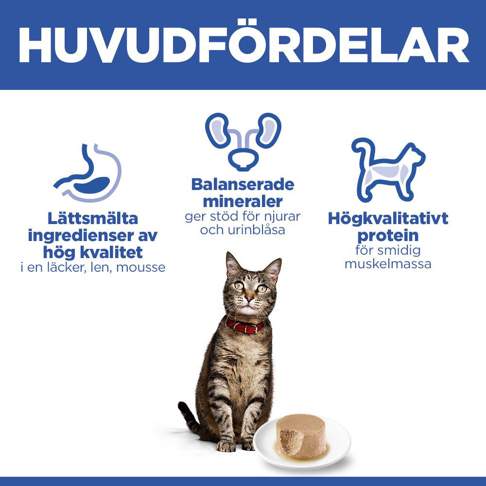 Hill's Adult våtfoder katt med lax (mousse, burk)