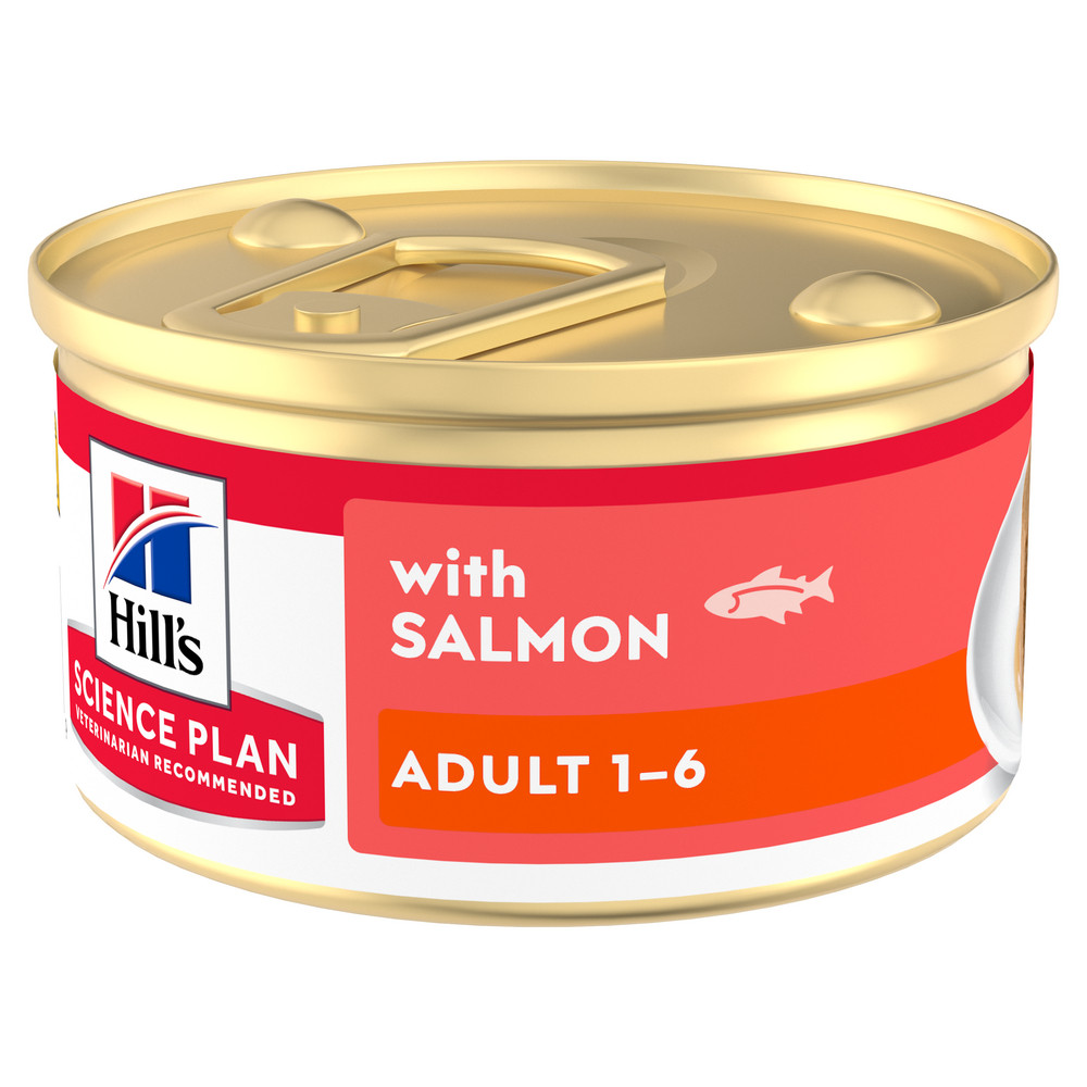 Hill's Adult våtfoder katt med lax (mousse, burk)