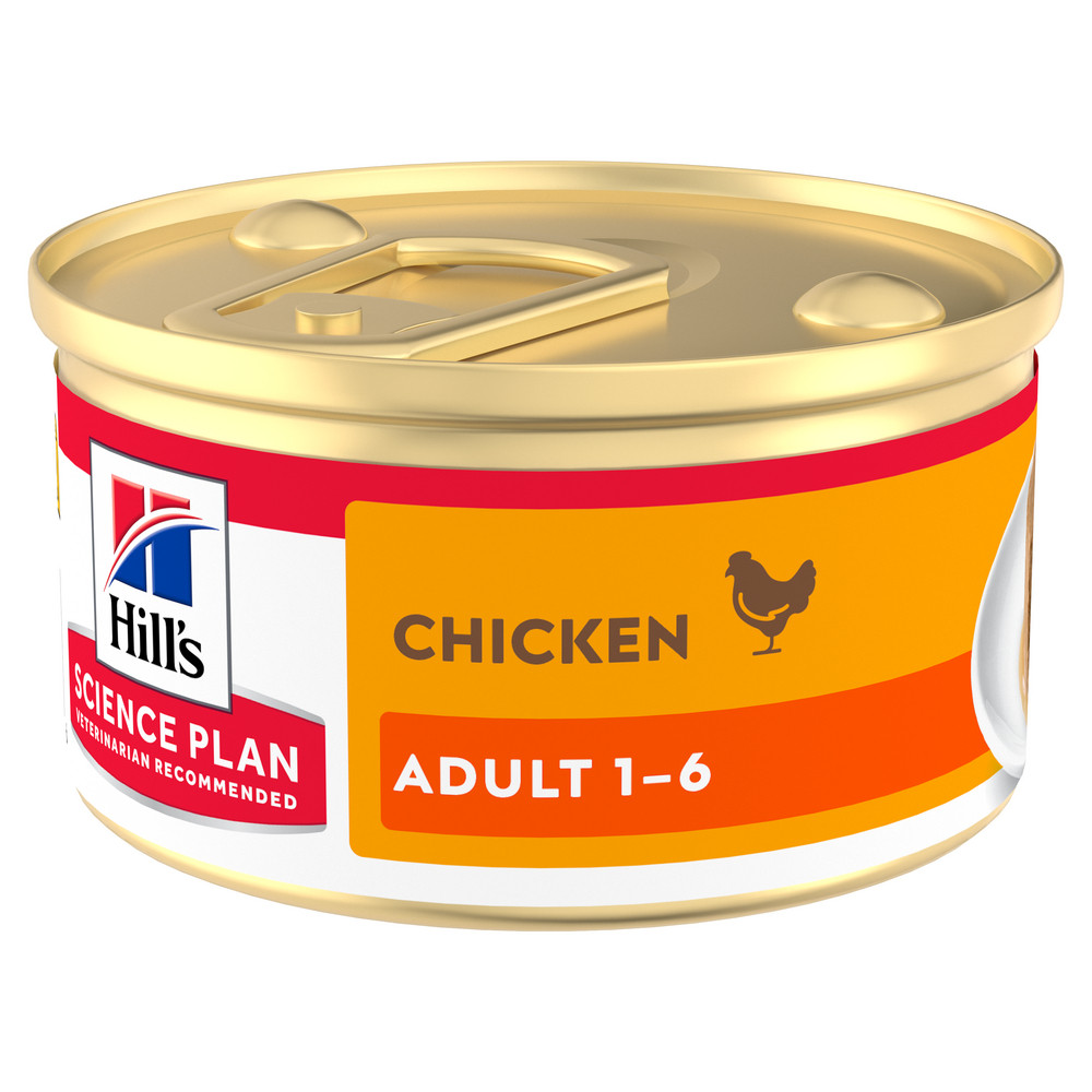 Hill's Adult våtfoder katt med kyckling (mousse, burk)
