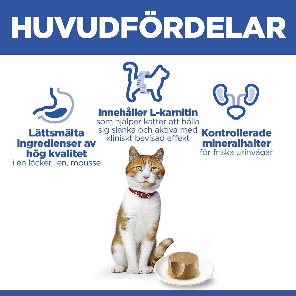 Hill's Adult Sterilised Cat våtfoder katt med kyckling (mousse, burk)