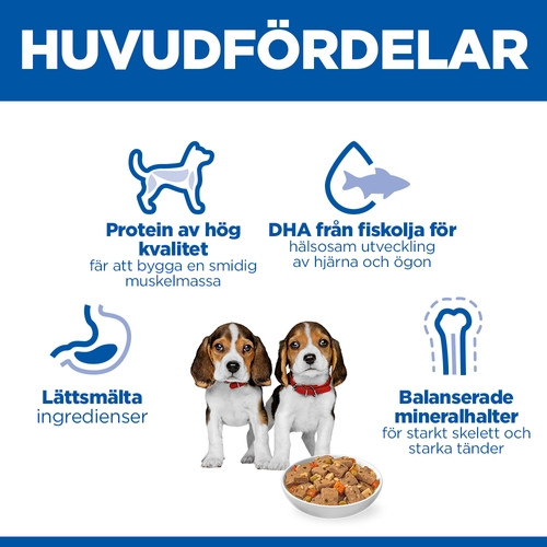 Hill's Puppy våtfoder valp med kyckling & grönsaker (gryta, burk)