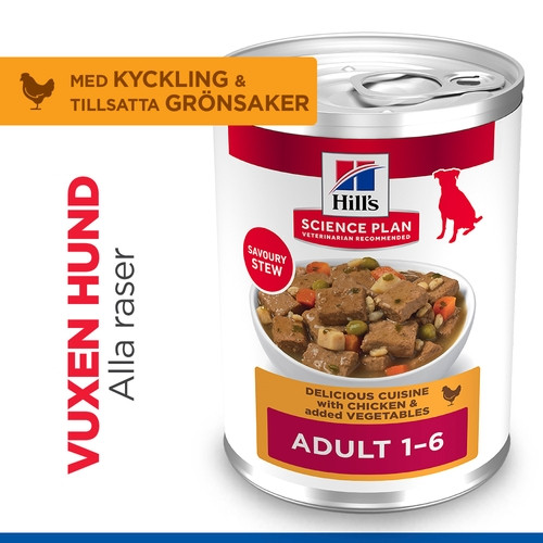 Hill's Adult våtfoder katt med kyckling & grönsaker (gryta, burk)