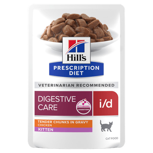Hill's Prescription Diet Kitten I/D Digestive Care våtfoder katt med kyckling (påse)